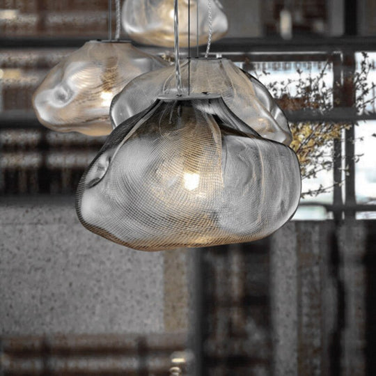 Cloud Glass Dimmable Led Lights Modern Ceiling Chandeliers New Lustres Stair Pendant Lamps Home
