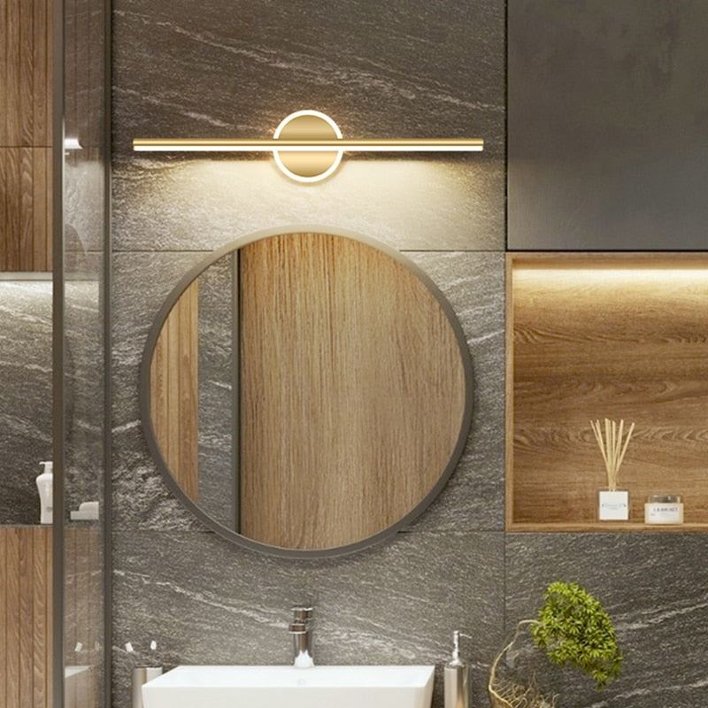 Nordic Led Light Luxury Bathroom Tressing Table Makeup Mirror Wall Lamps Lamp