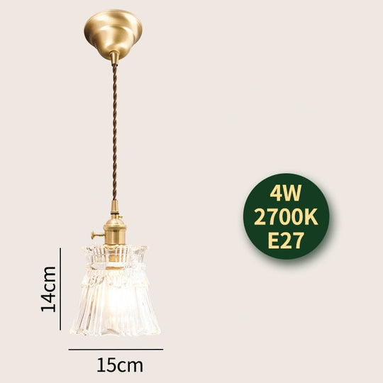 Nordic Modern Led Hanging Lights Fixtures Glass Lampshade Copper Socket Home Indoor Decor Japan