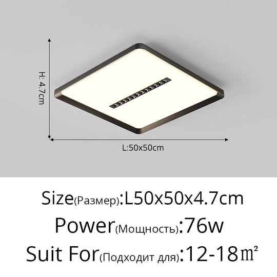 Rectangular Living Room Lamp Led Round Ceiling Lights Daquan Simple Modern Balcony Corridor Study
