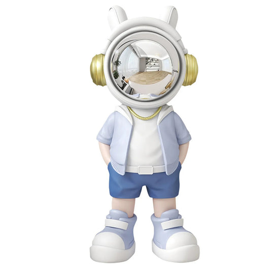 Nordic Resin Astronaut Sculpture Creative Home Decor Cartoon Animation Spaceman Doll Statue Living