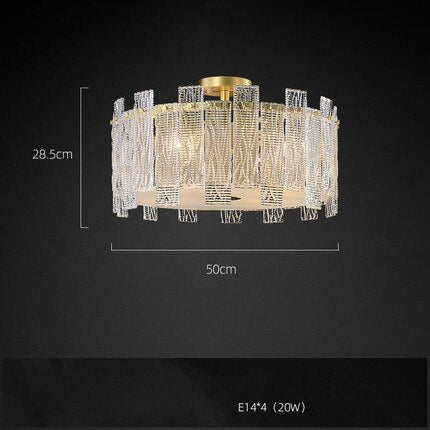 1 - 3 Layer G9 Led Retro Golden Copper Chandelier Lighting Fixtures Hanging Lapmps Lustre