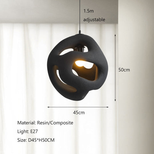 Nordic Modern Design Wabi Sabi Led Pendant Lights Chandelier Restaurant Bar Home Decor Bedroom