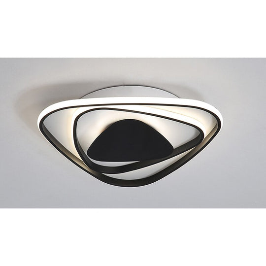 Nordic Ultra Thin Led Ceiling Light With Remote Black White For For Living Room Bedroom Light