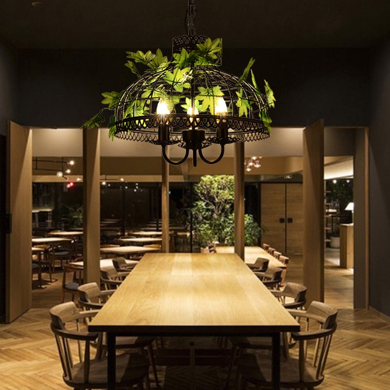 Plant Chandeliers Flowers Bars Hot Pot Restaurants Music Barbecue Creative Bar Decoration Lights