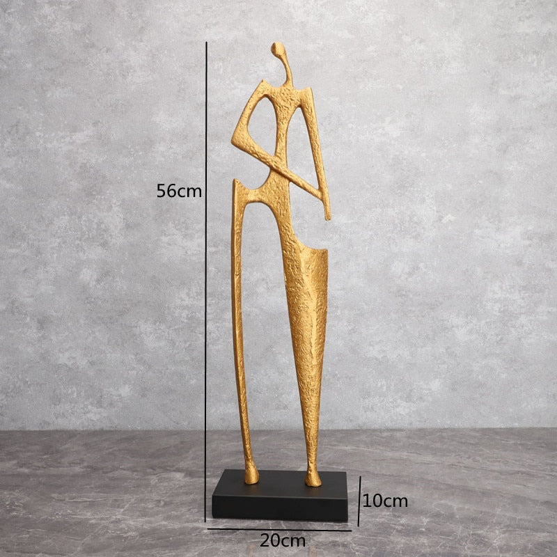 Creative Cast Iron Hay Cutter Statue: Unique Office And Living Room Decor Accessory Items