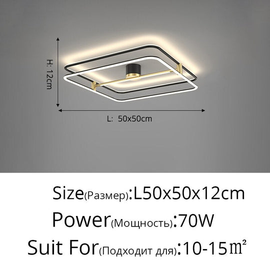 Recessed Led Ceiling Lights Simple Modern Bedroom Lamp Nordic Light Luxury Living Room Creative