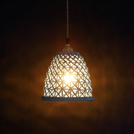 White Ceramic Led Pendant Lights Fixtures Home Indoor Lighting Bedroom Living Room Beside Nordic