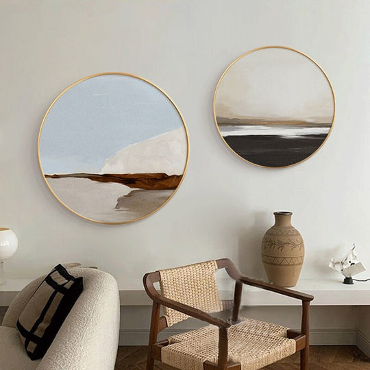 Modern Minimalist Nordic Abstract Landscape Canvas Poster Wall Painting