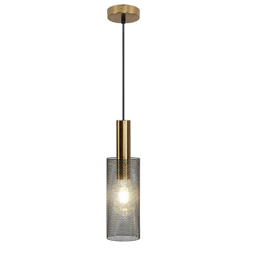 White Black Mesh Lampshade Nordic Pendant Light Bedside Chandeliers Indoor Restaurant Kitchen