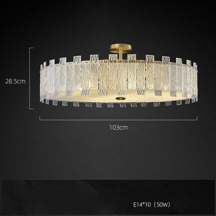 1 - 3 Layer G9 Led Retro Golden Copper Chandelier Lighting Fixtures Hanging Lapmps Lustre