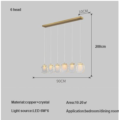 Post - Modern Crystal Chandelier For Bedside Rotating Duplex Building Luxury Creative Personality