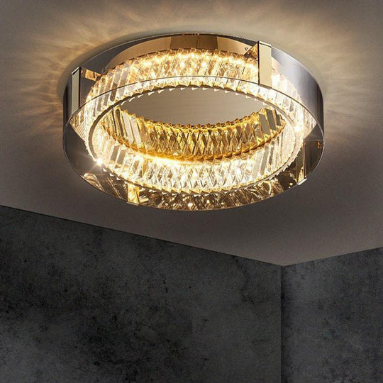 Luxury Dimmable Crystal Ceiling Lights - Modern Led Chandelier Lamps For Bedroom Decor &amp; Home