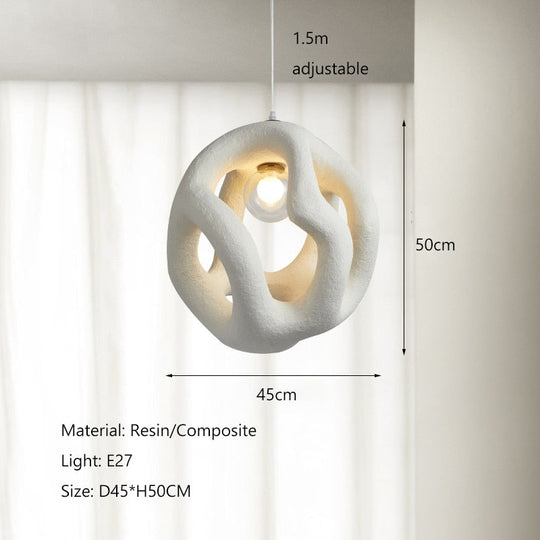 Nordic Modern Design Wabi Sabi Led Pendant Lights Chandelier Restaurant Bar Home Decor Bedroom