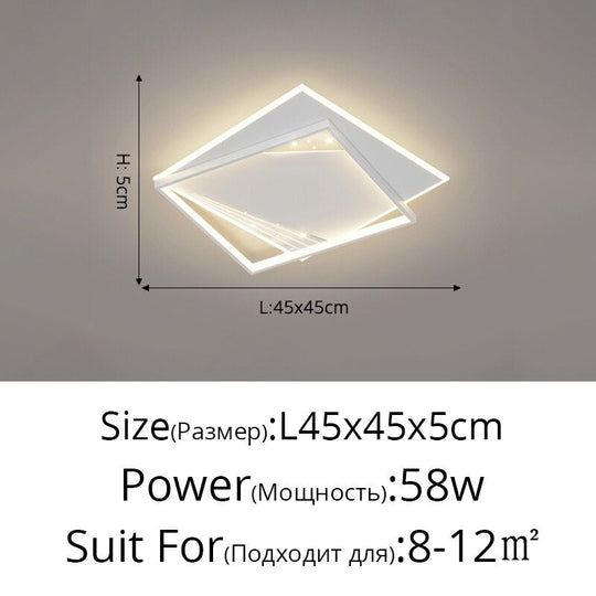 Modern Minimalist Whole House Combination Chandeliers Living Room Bedroom Ceiling Lamp Creative Led