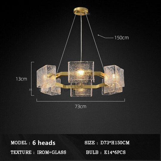 New Creative Crystal Chandelier Modern Luxury Living Room Restaurant Pendant Light Irregular Luster