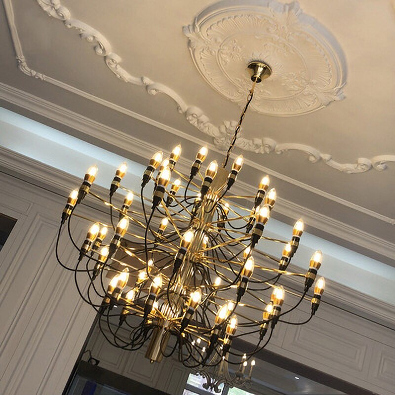 Modern Led Ceiling Chandelier Replica Pendant Lights Luxury Flo Suspension Lamp Living Room Hotel