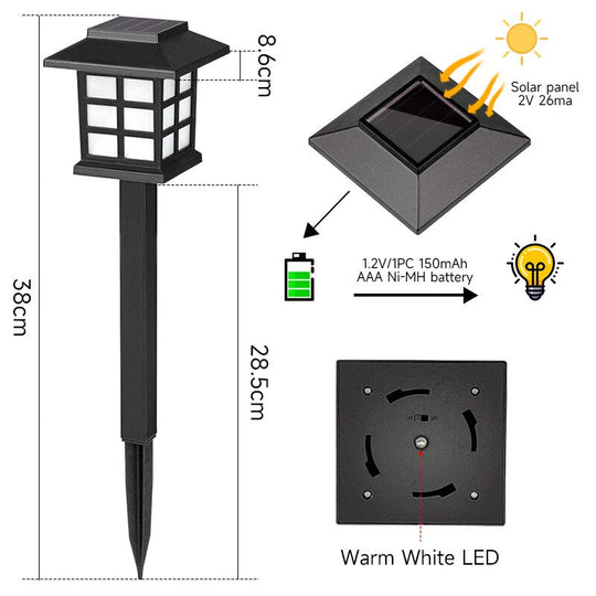Solar Light Led Outdoor Patio Driveway Waterproof Christmas Garden Decor Lawn Lights Pathway Energy