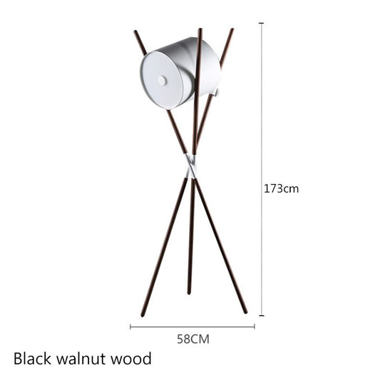 Nordic Minimalist Solid Wood Led Floor Lamp Living Room Home Decor Bedroom Bedside Hotel Villa Sofa