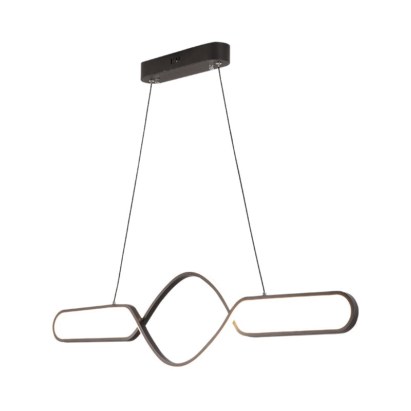 Gold Or Black Modern Led Chandelier For Kitchen Living Dining Room Cord Hanging Home Chandeliers