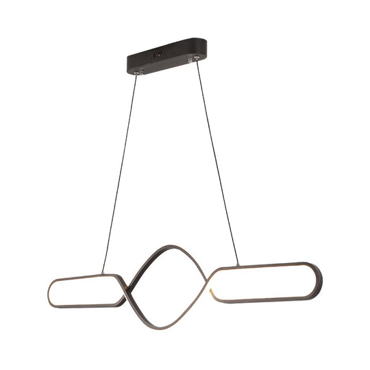 Gold Or Black Modern Led Chandelier For Kitchen Living Dining Room Cord Hanging Home Chandeliers
