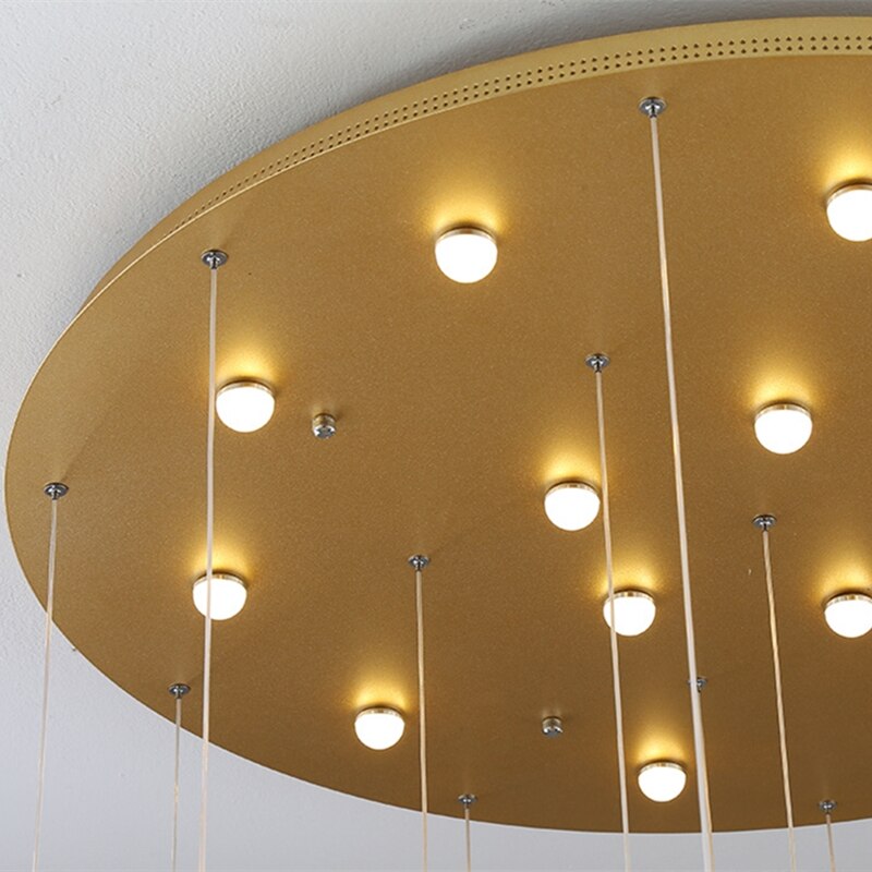 Acrylic Maple Leaf Pendant Lamp Stairs Chandelier For Bedroom Headboard Living Room Suspendu Lustre