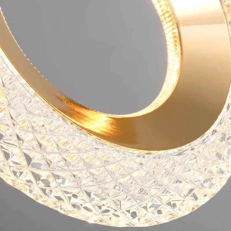 Contemporary Crystal Led Pendant Lights: Stylish Illumination For Living And Dining Rooms Light