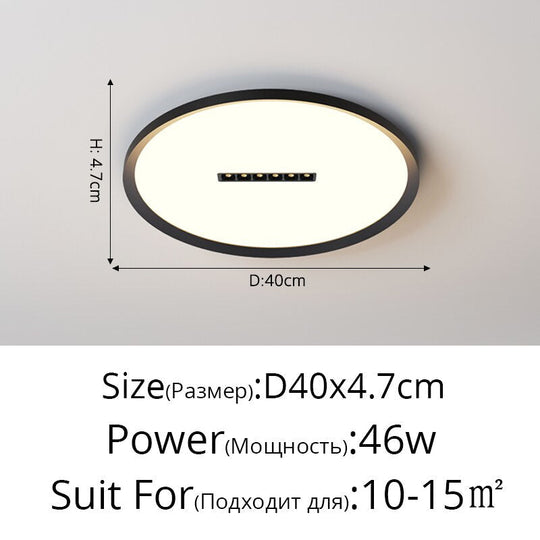 Rectangular Living Room Lamp Led Round Ceiling Lights Daquan Simple Modern Balcony Corridor Study