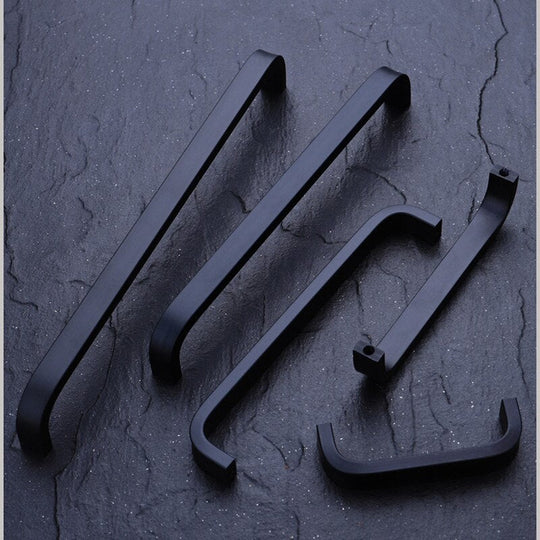 4/6/8/10/12 Inches Gold Black Silver Space Aluminum Handles Kitchen Door Cabinet Straight Handle