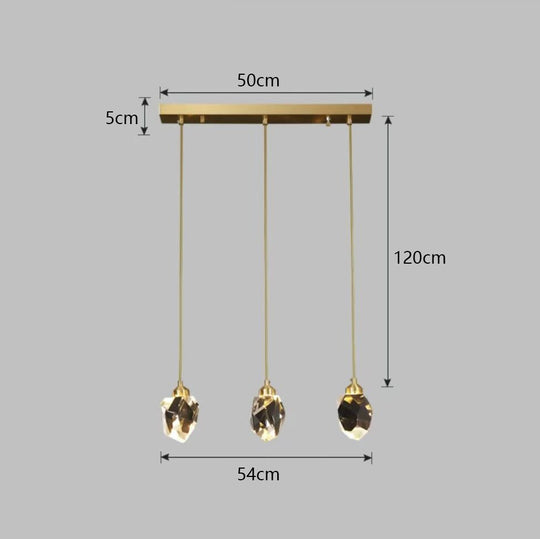 Chandelier Lighting Modern Luxury Led Crystal Fixtures Round Glass Ball Ceiling Light Long