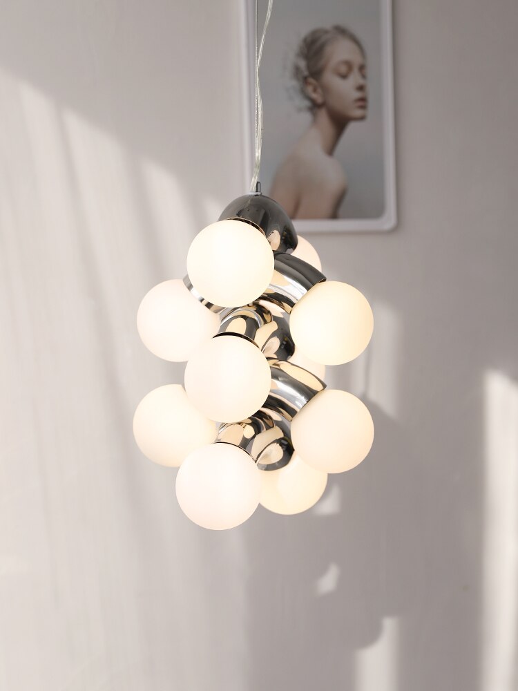 Nordic Retro Homestay Grape Series Chandelier Simple Creative Style Bedroom Dining Room Living