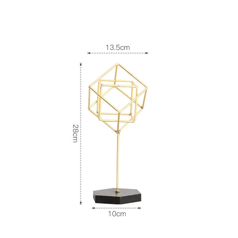 Nordic Creative Golden Ginkgo Leaf Ornaments - Modern Crafts For Living Room Decor And Home