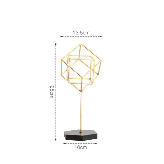 Nordic Creative Golden Ginkgo Leaf Ornaments - Modern Crafts For Living Room Decor And Home