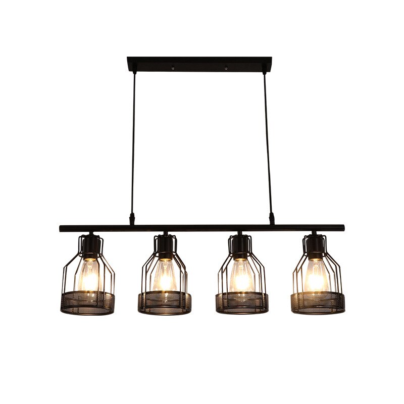 Retro Loft Chandelier 3 Heads 4 5 Industrial Style Living Room Bedroom Coffee Shop Dining Pendant