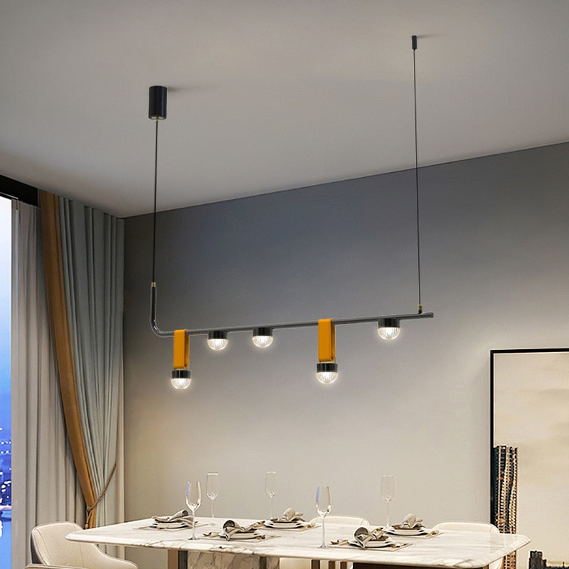 Creative Restaurant Pendant Lamp Northern Europe Simple Long Bar Front Light Luxury Personality
