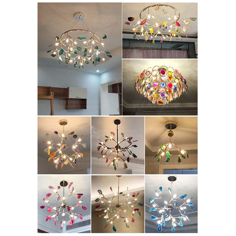 Modern Led Pink Chandelier For Girls Kids Room Unique Italian Design Purple In Bedroom Restaurant
