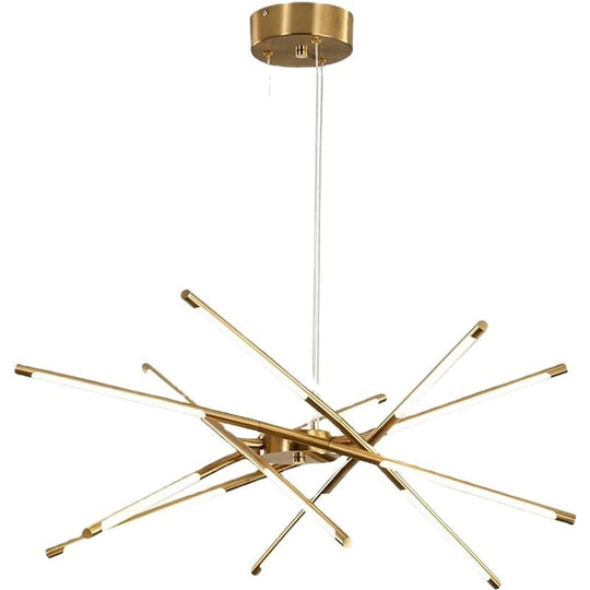Nordic Screw Propeller Led Chandeliers For Living Dining Room Pendant Lights Iron Art Light Stick