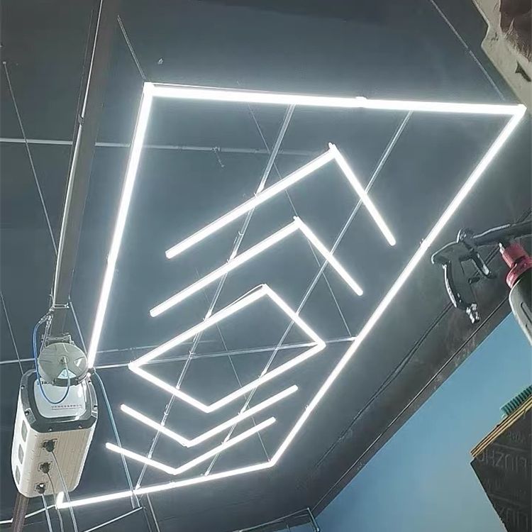 Customized High Power Supermarket Pendant Car Detailing Exhibition Arrow Shaped Led Bar Repair