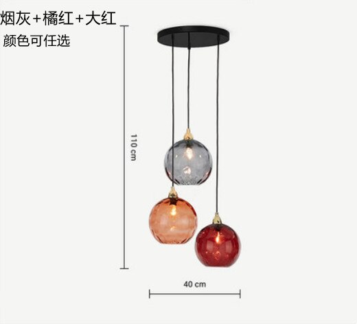 Stained Glass Chandelier Living Room Decoration Bedroom Bedside Lamp Display Window Restaurant Bar