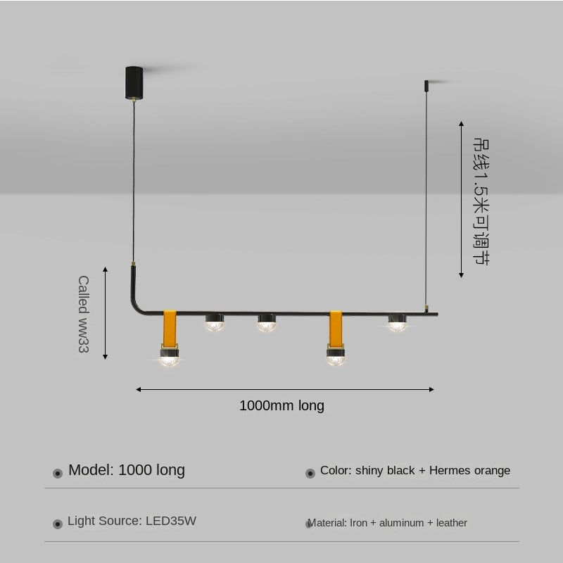 Creative Restaurant Pendant Lamp Northern Europe Simple Long Bar Front Light Luxury Personality
