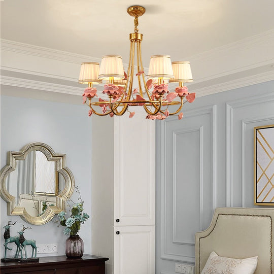 Château D’or - French All - Copper Living Dining Room Chandelier European Luxury Atmosphere
