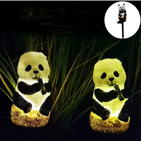 Solar Light For The Garden Panda Owl Lamp Outdoor Waterproof Lawn Stake Yard Home Courtyard Decor