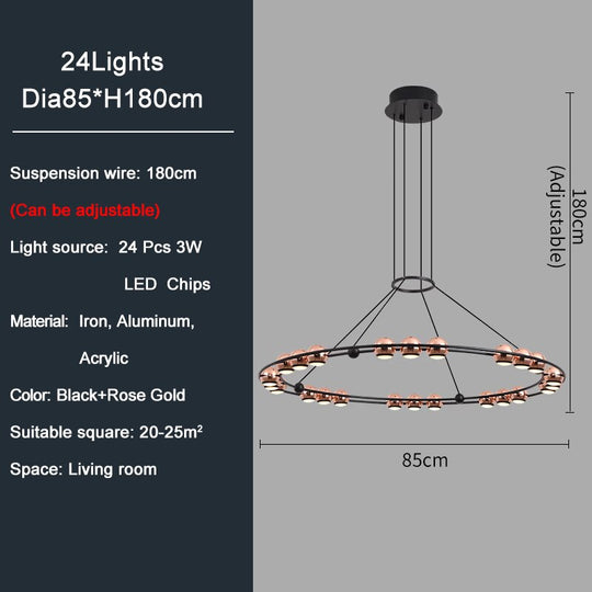 Modern Led Chandelier For Living Dining Room Creative Design Home Decor Indoor Lighting Luxury
