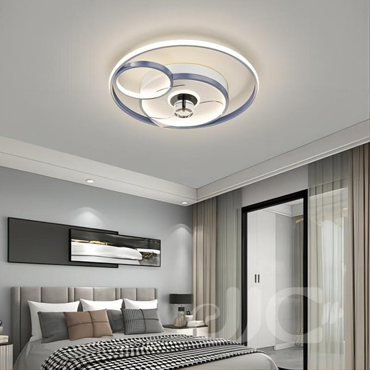 Nordic Modern Ceiling Fan Lamp With 110 - 24V Stepless Dimming - Ideal For Bedrooms Fans