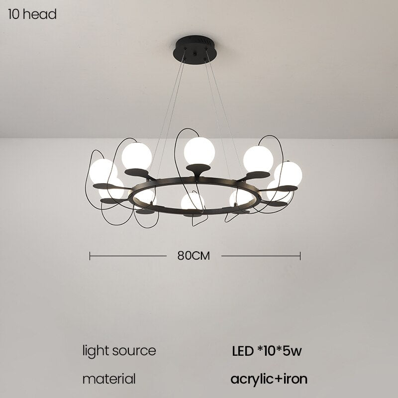 Modern Nordic Creative Chandelier Light - Decorative Lighting Fixture For Dining Bedroom And Living