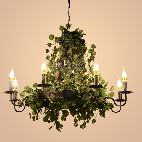 Plants Pendant Light Creative Music Restaurant Milk Tea Shop Bar Hot Pot Cherry Blossom Simulation
