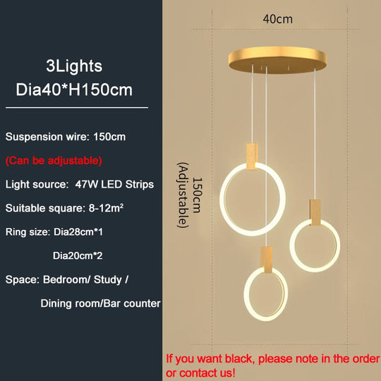 Led Staircase Chandelier Modern Acrylic Design Lamp Luxury Home Decor Indoor Lighting Creative Black