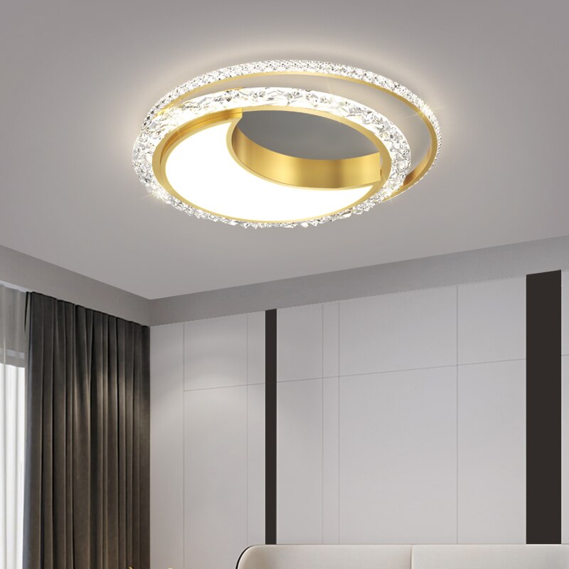 Nordic Bedroom Recessed Led Ceiling Lights Post - Modern Luxury Crystal Creative Living Room