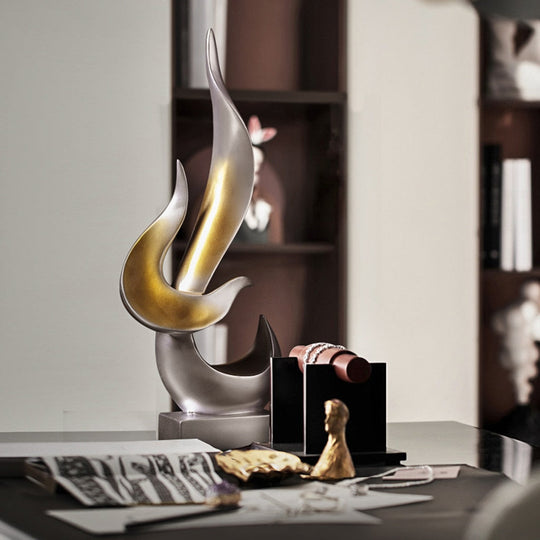 Abstract Sculpture: Creative Figurine For Living Room Tv Shelf Modern Statues Statue Home Decor And