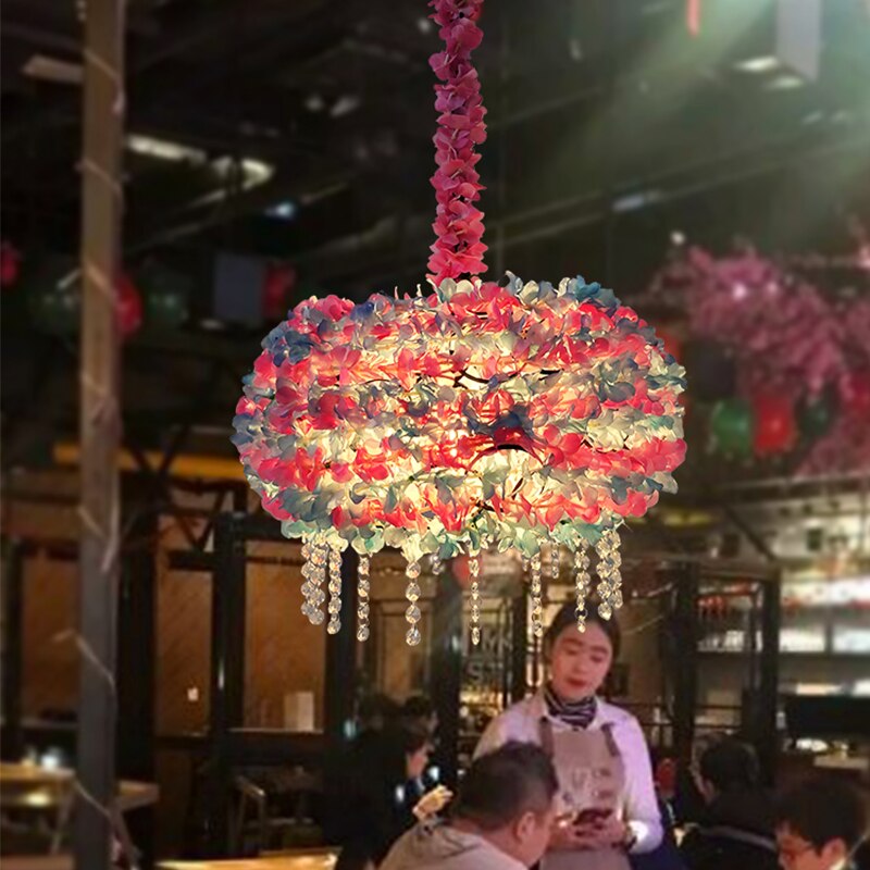 Plant Chandelier Net Red Music Western Restaurant Coffee Bar Hot Pot Shop Lighting Creative Cherry